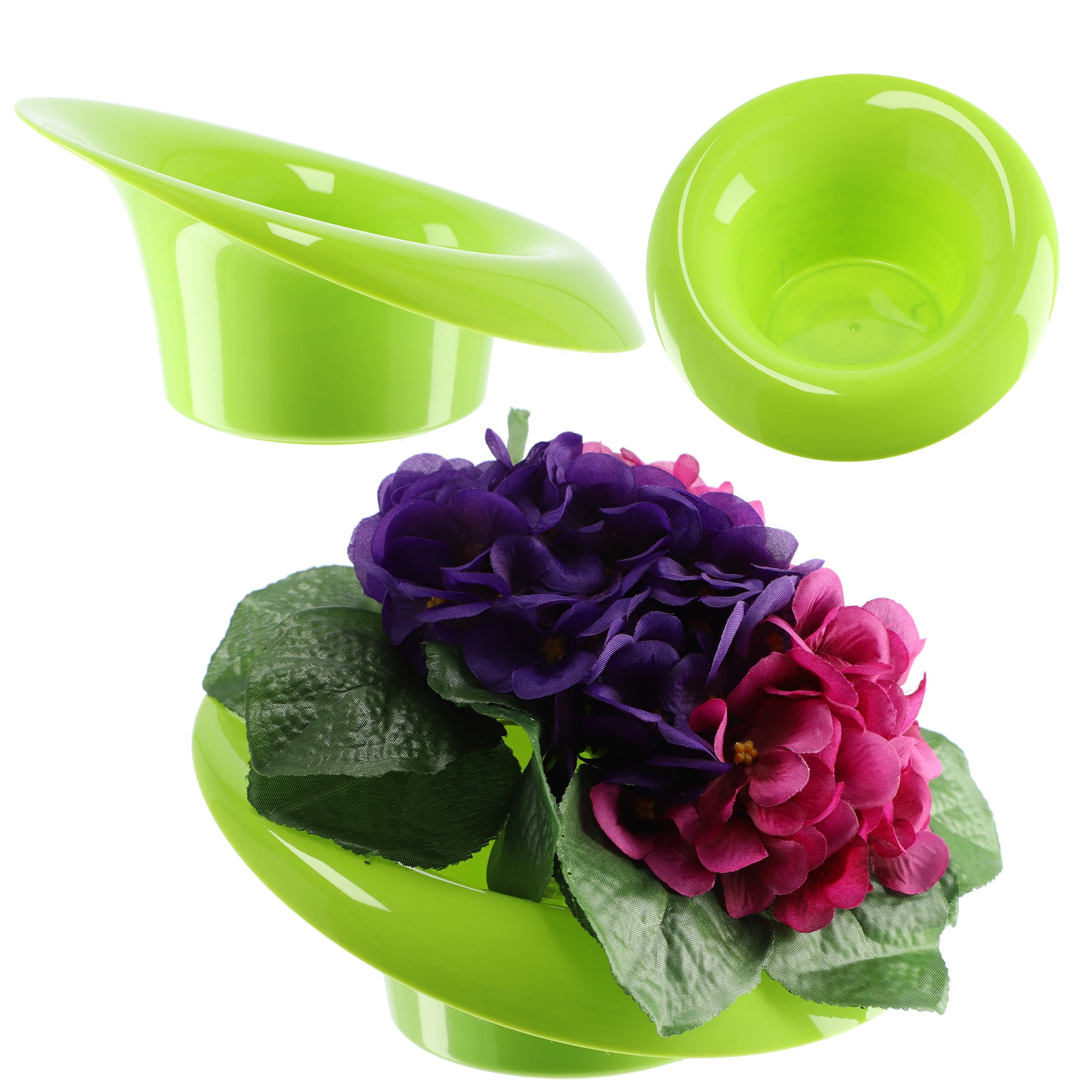 DONICZKA OSŁONKA DO KOMPOZYCJI KOMPOZYCJE STROIK BAZA IKEBANA ZIELONA 9cm