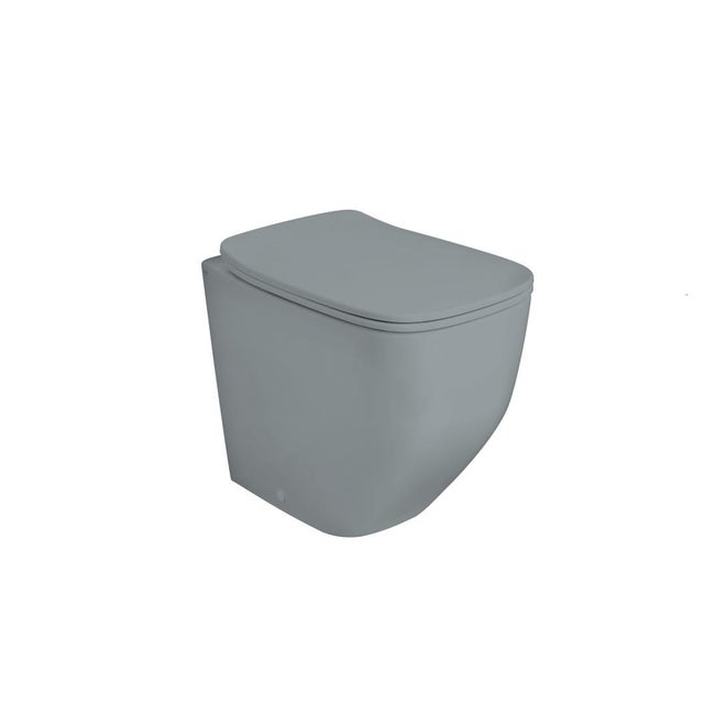 Toilettes à fleur de peau sans rebord, gris mat | Mozart