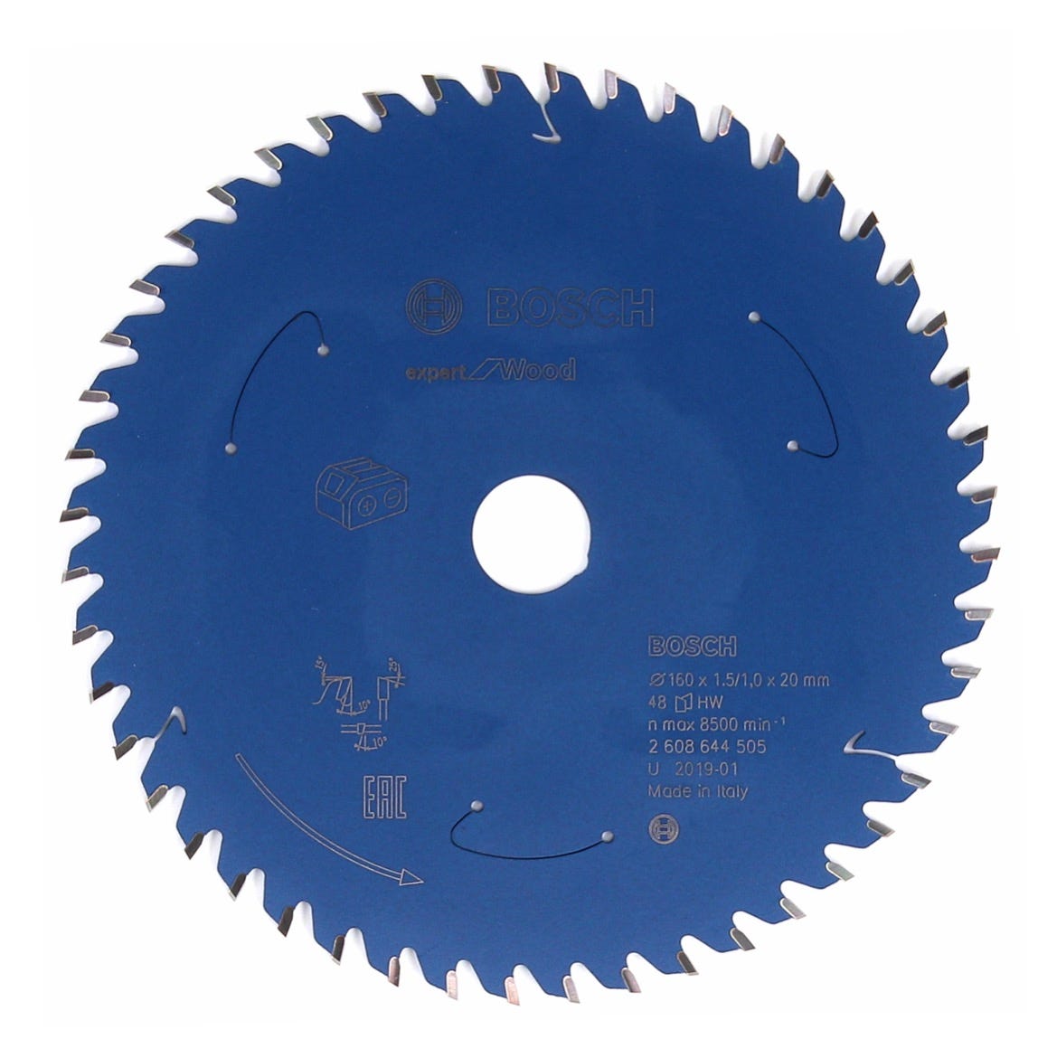 Bosch Professional Lame Scie Circulaire Construct Wood – 250x30x3,2 Mm 20 Dents, Pour Bois Chantier Clous Béton