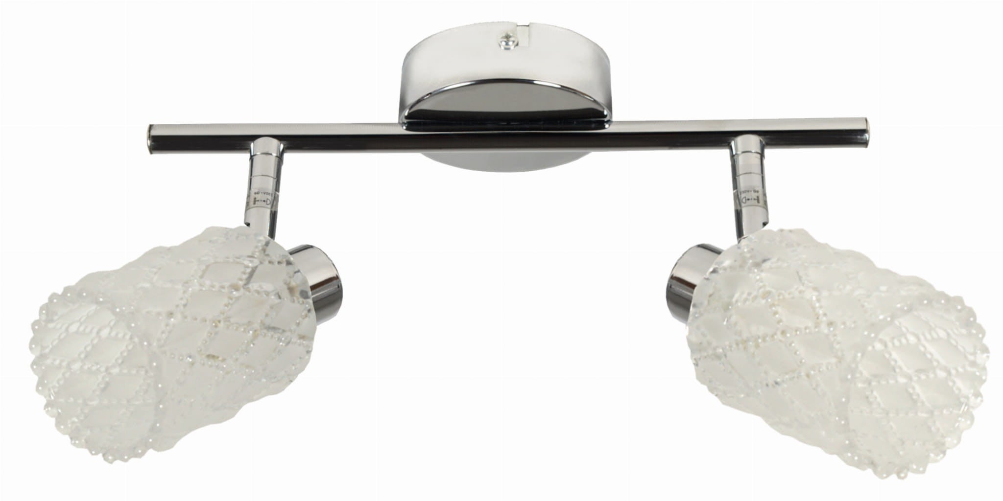 Lampa sufitowa wisząca Trans chromowana przezroczysta 2xG9x40W wym: 17 x 7,5 cm szkło Candellux - 2