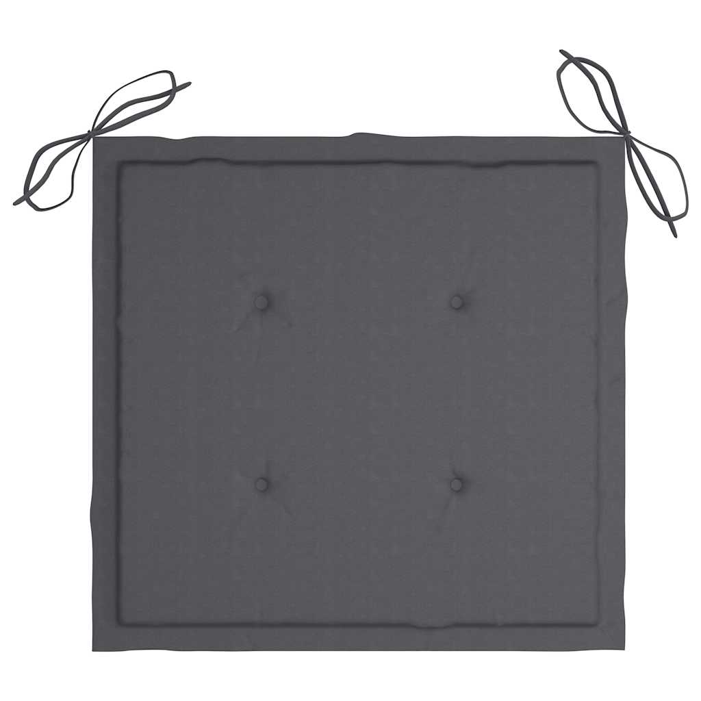 Chaise de jardin pliable avec coussin Garden furniture en Métal Gris - 9