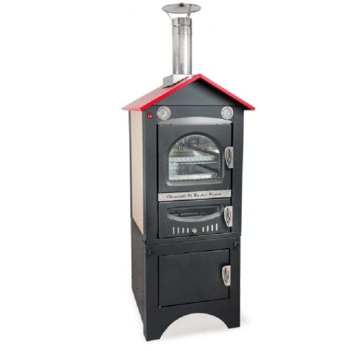Piec opalany drewnem Clementi mod. Smile 40×50 z dachem