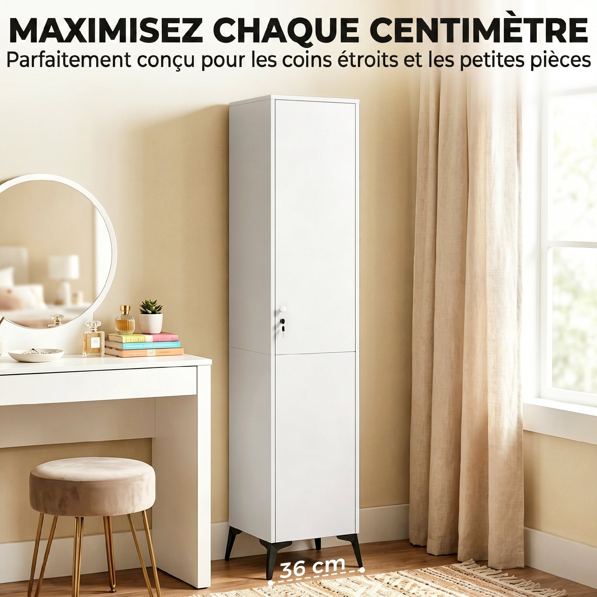 Armoire de chambre panneau de particules HOMCOM - 4