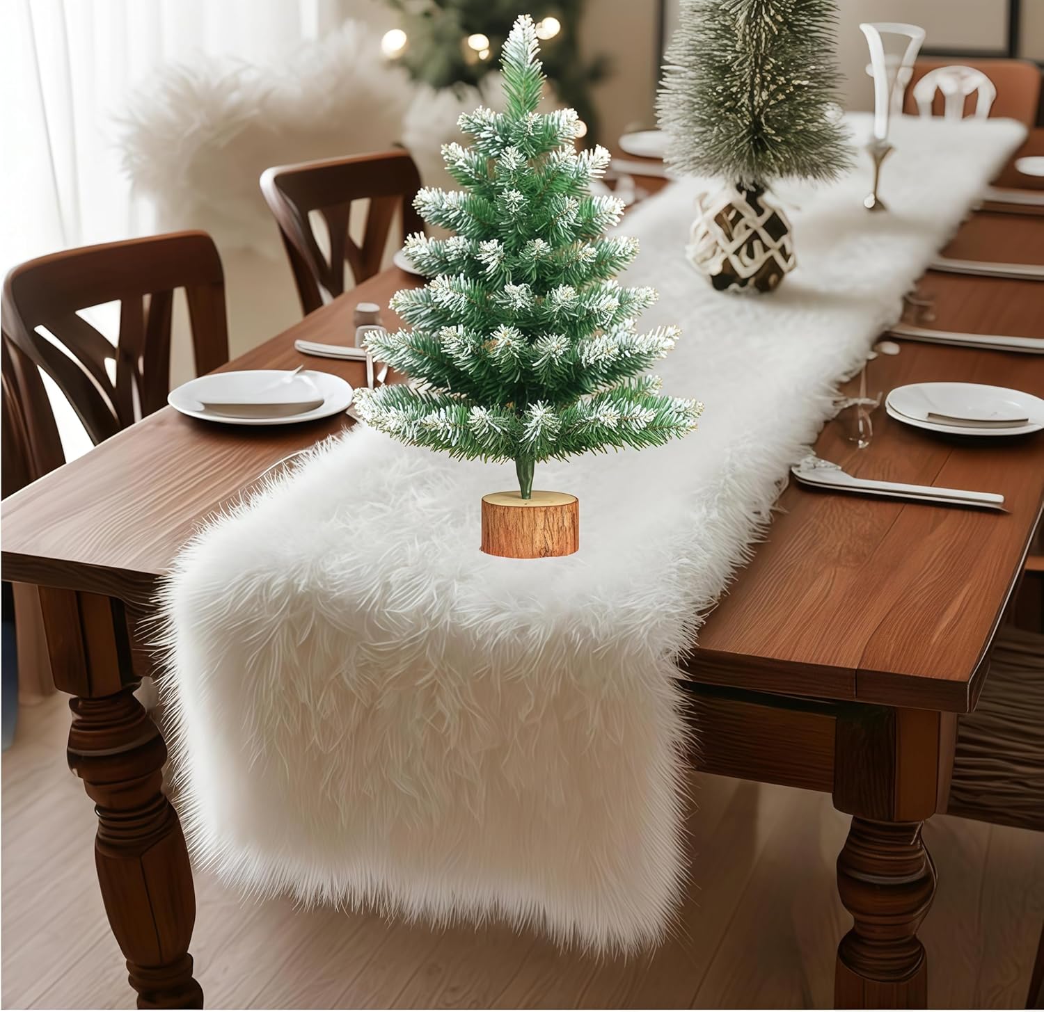 Sapin de Noël miniature, petit sapin de Noël artificiel idéal pour les décorations et cadeaux de Noël à faire soi-même sur un bureau (60 cm) - 4