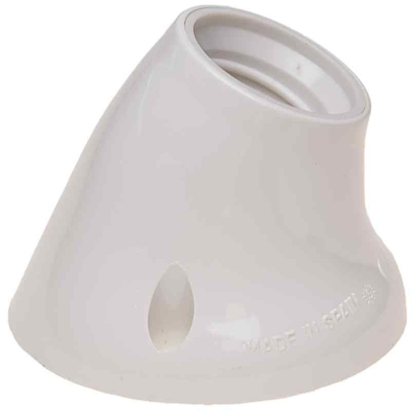 Douille d'ampoule courbée E-27 blanche - SOLERA - 2