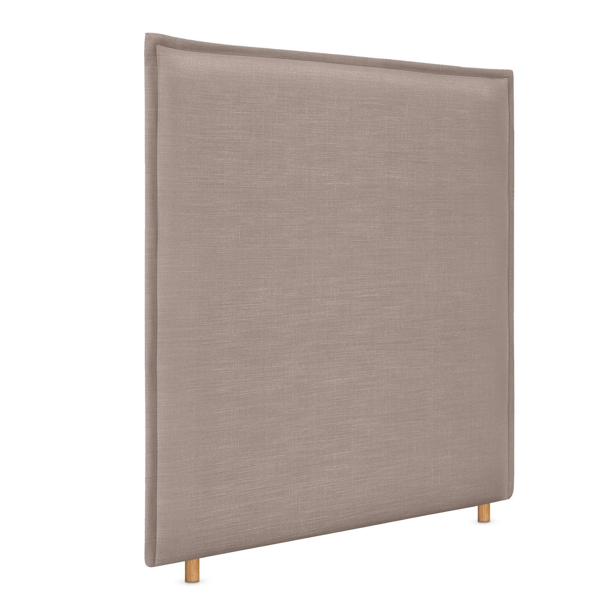 Dhome cabecero de lino natural liso con ribete hasta el suelo 110x120cm camas 105 - tierra