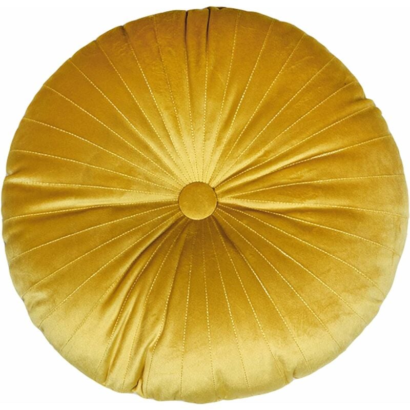Okrągła poduszka, poduszka podłogowa w jednolitym kolorze, pluszowa poduszka, poduszka dekoracyjna, pluszowa poduszka (35 cm)