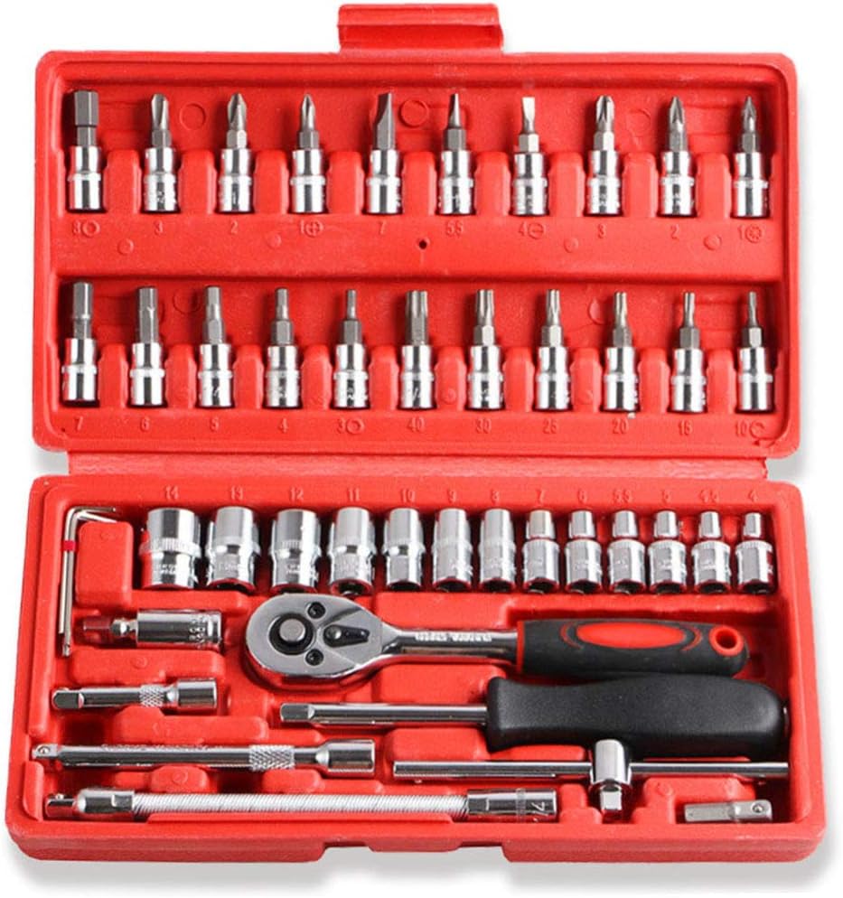 Coffret 110 douilles 1/4 1/2 polie chromée acier chrome vanadium
