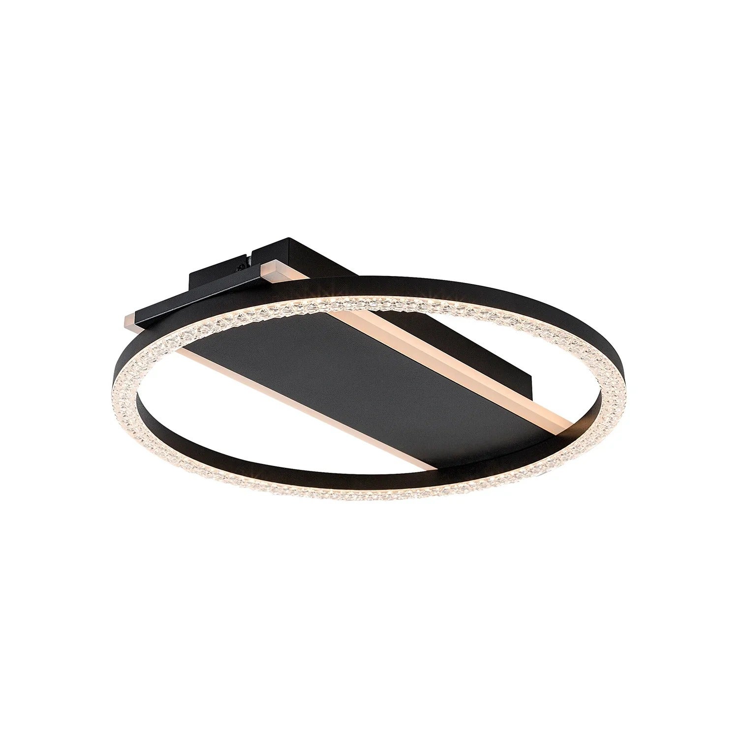 Lampa sufitowa wisząca Kerstin czarno-biała LED 24W 3000K 1680lm ring wym: 5 x 33 x 33 cm metal Rabalux