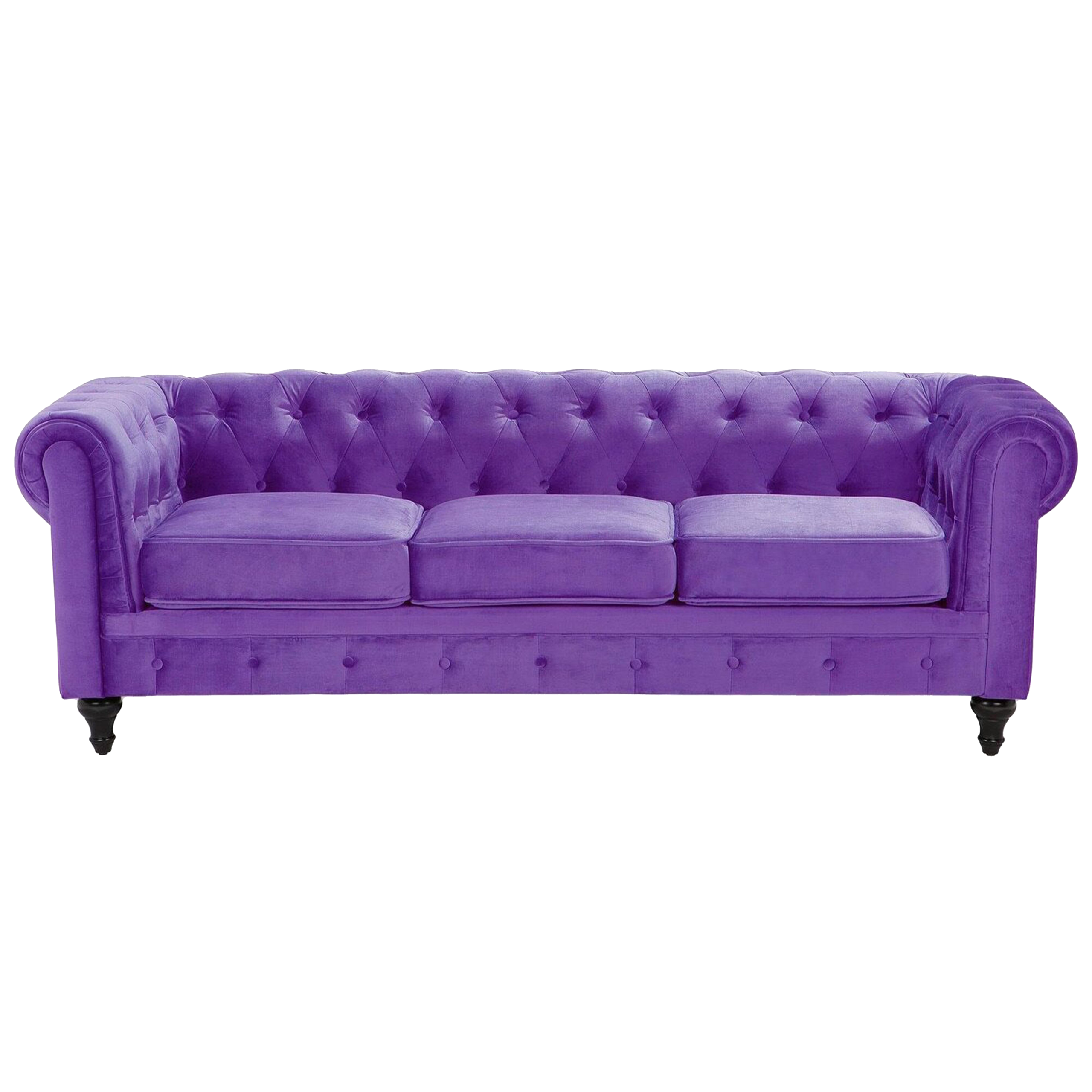 Canapé 3 places Chesterfield Gris A605-3-Gris