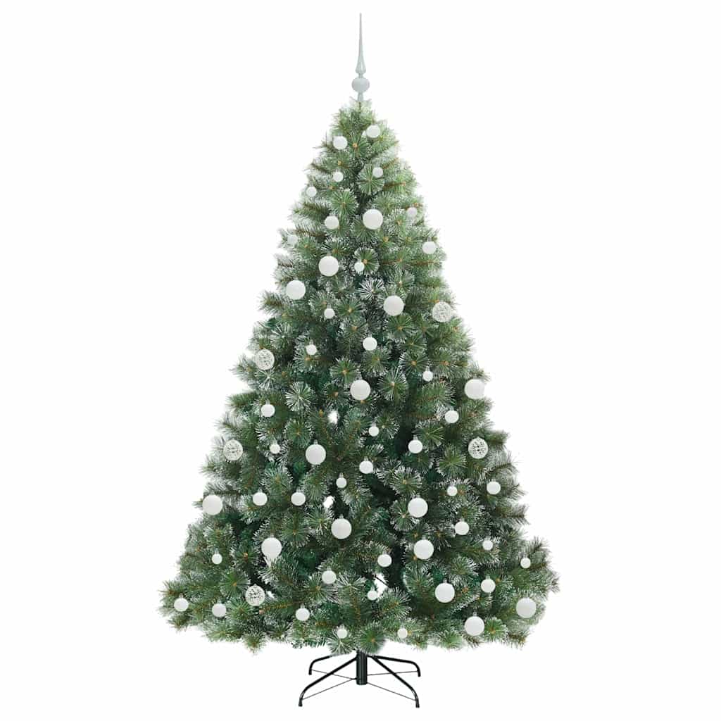 Sapin de Noël | Arbre de Noël artificiel avec 300 LED Vert 180 cm PE et PVC - 4