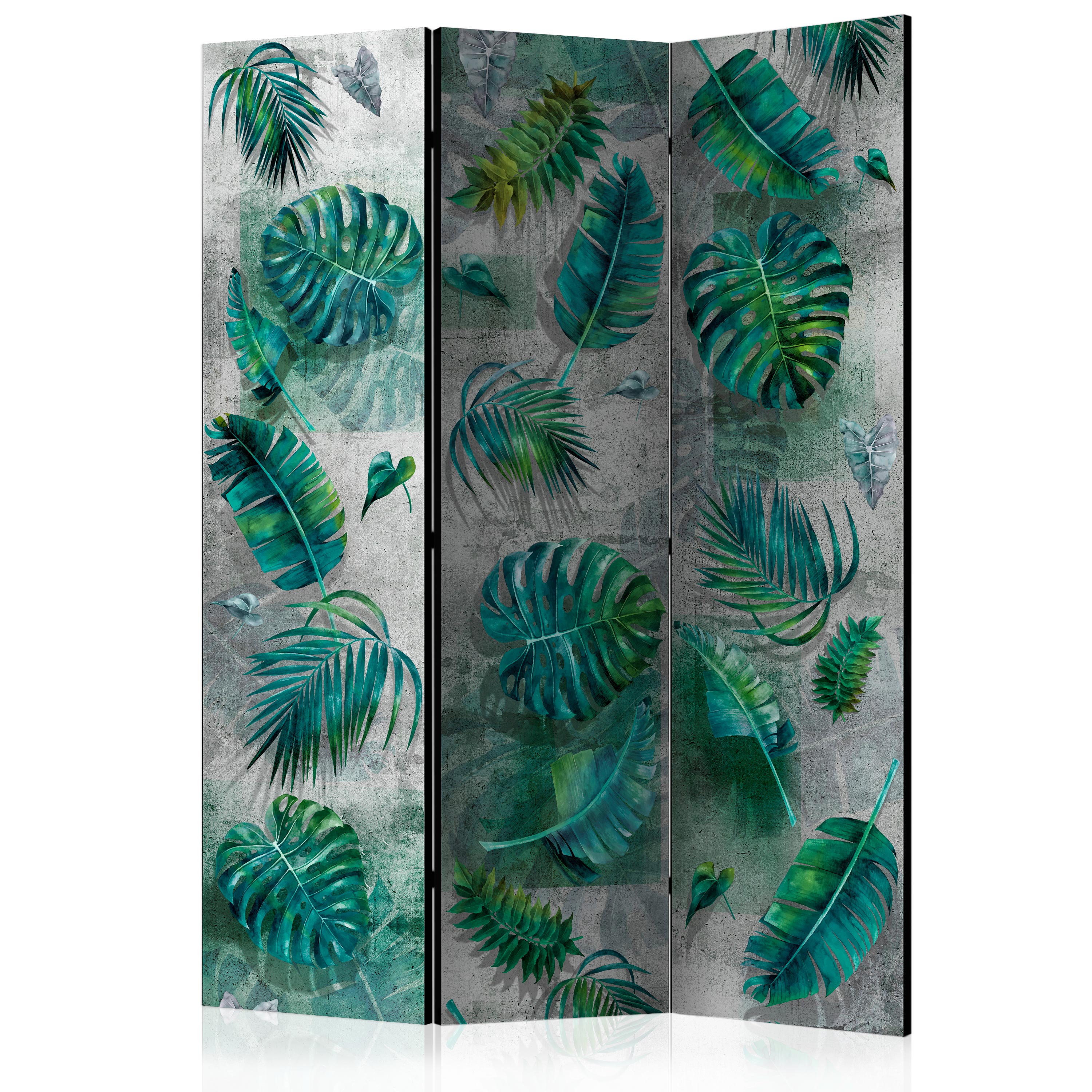 Paravent 3 Volets Panneaux Cloison Séparateur De Pièce Pliable Recto Verso Sea Breeze 135x172 Cm Par110782