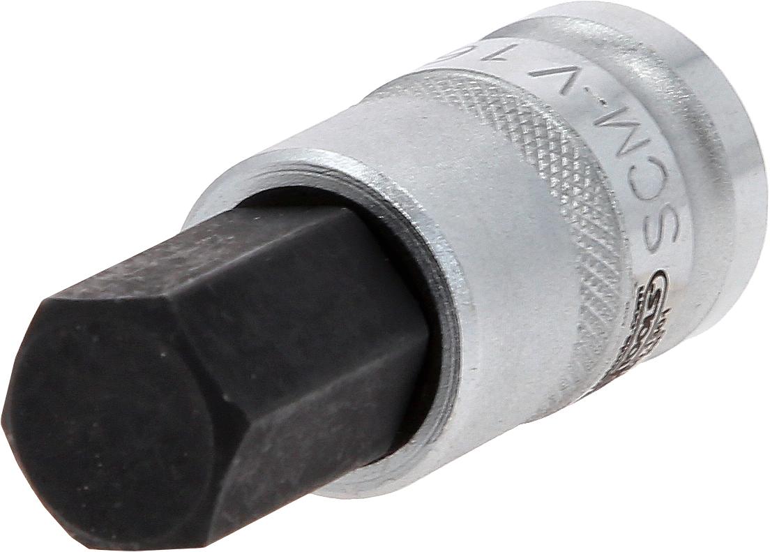 KS TOOLS, Jeu De 6 Douilles Tournevis 1/2 Pouce Longues 6 Pans Intérieur