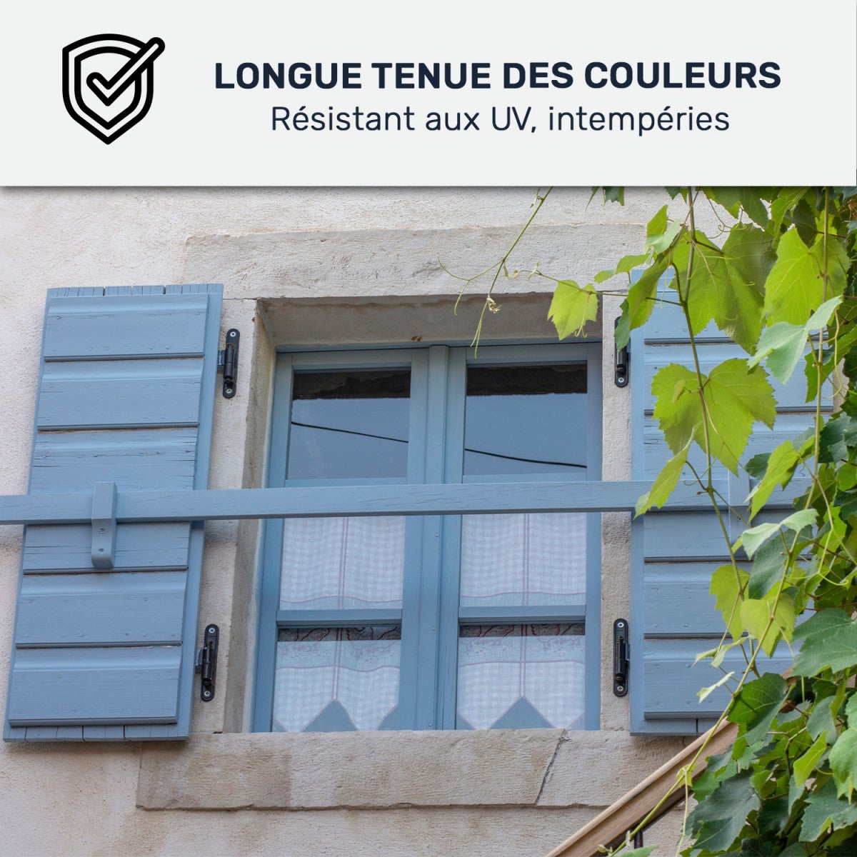 Peinture volet bois extérieur - Laque effet tendu longue durée Telegris 4 - RAL 7047 - 0.5 L - ARCANE INDUSTRIES - 5