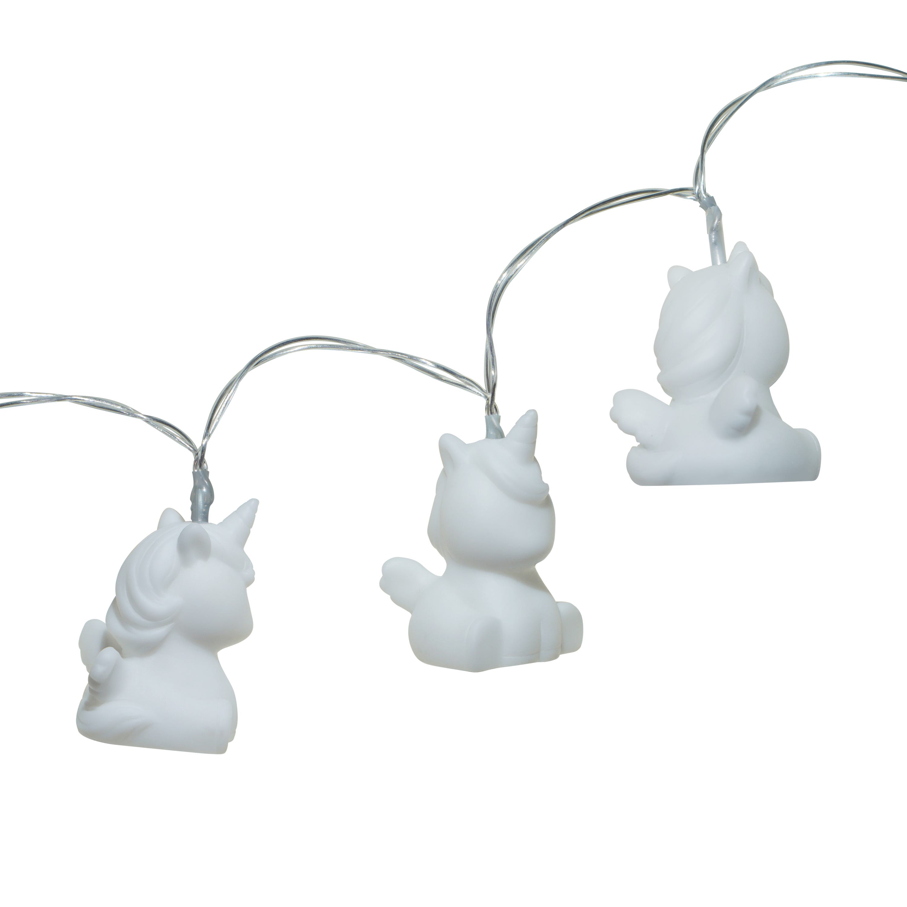 Ghirlanda LED TAKIA 10 lampadine a unicorno - Bianco - Luce calda 2700K - 290 cm - USB + batterie - 9