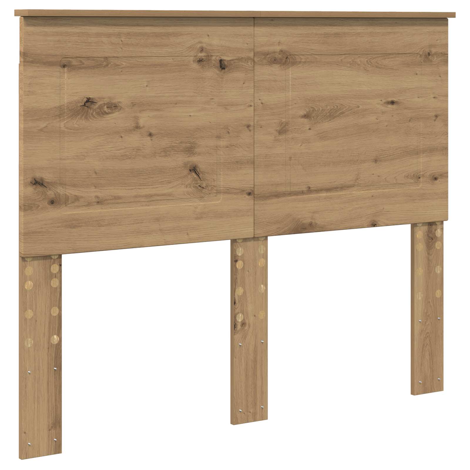 Cadre de lit chêne artisanal 120 x 190 cm bois de pin massif - 6