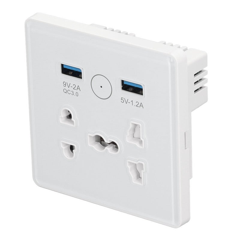 Enchufe Inteligente de Pared con Carga Rápida USB, Programable, Control ...