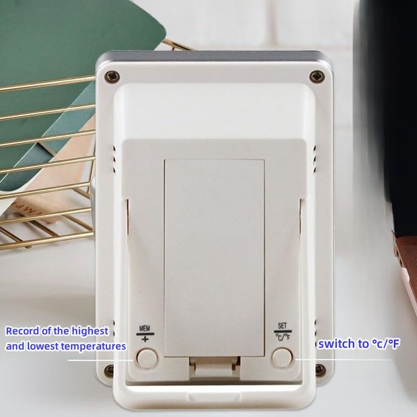 Thermomètre flottant pour piscine - Thermomètre numérique à lecture facile avec affichage de la température et de l'humidité intérieure pour piscines - 7