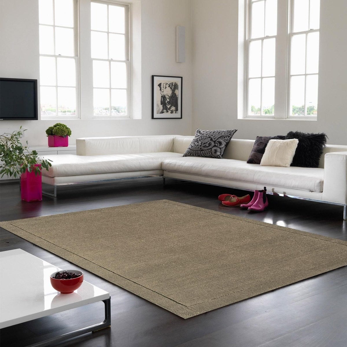 Tapis uni pure laine tufté CANDY 200x290 cm - 2