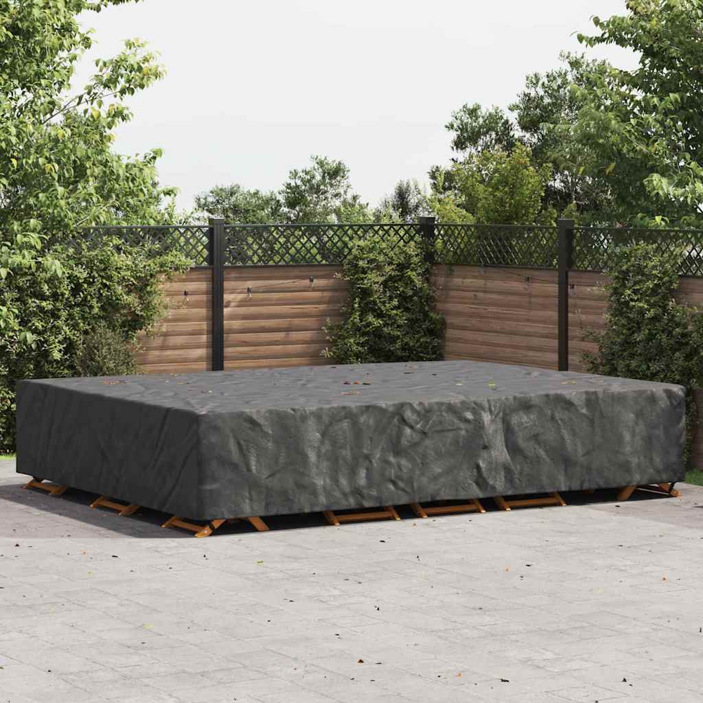 Pokrowiec na meble ogrodowe Czarny 350 x 260 x 90 cm 600D