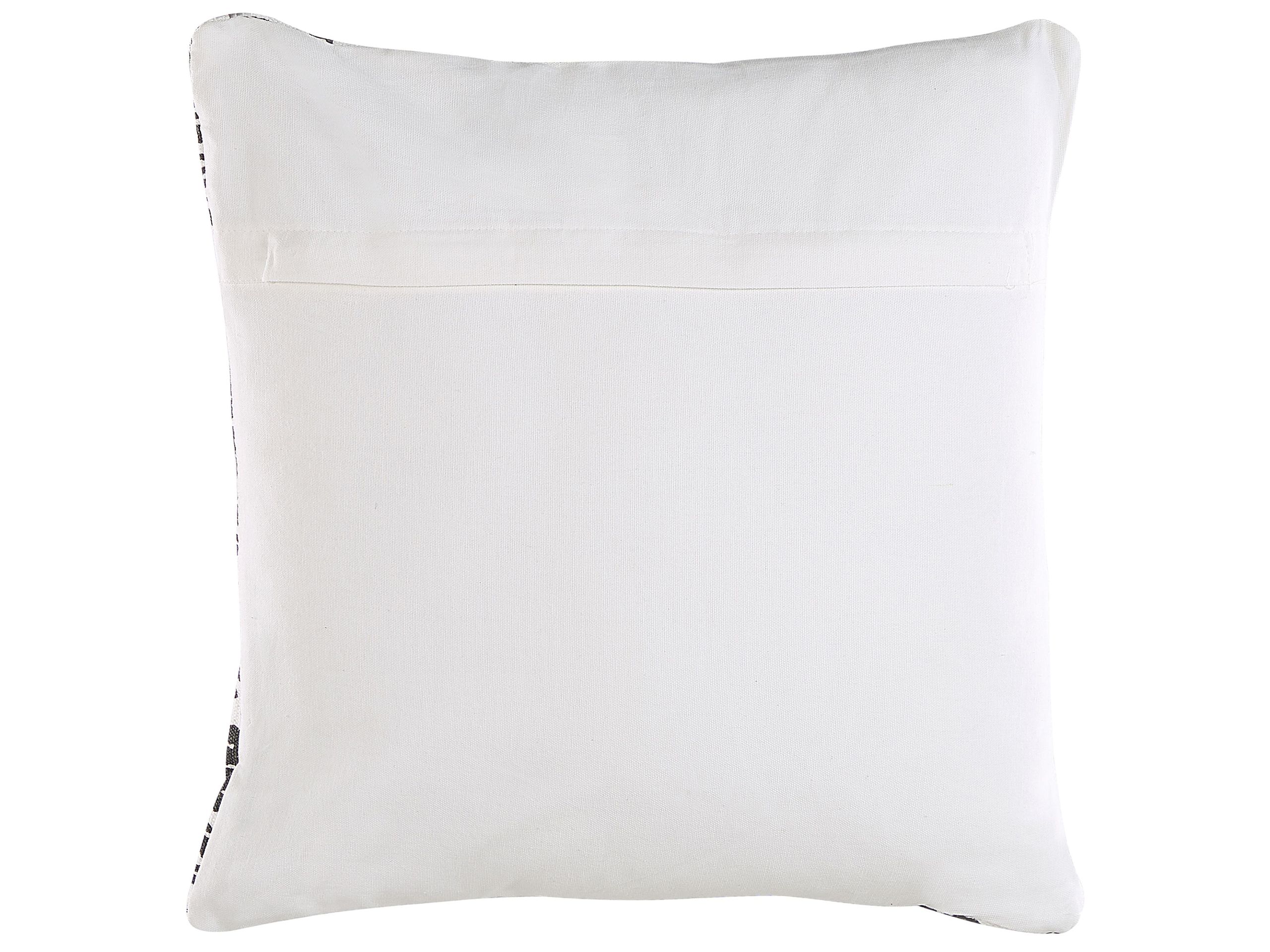 Set di 2 cuscini HAZRO Cotone 45 x 45 cm Nero Trama geometrica - 5