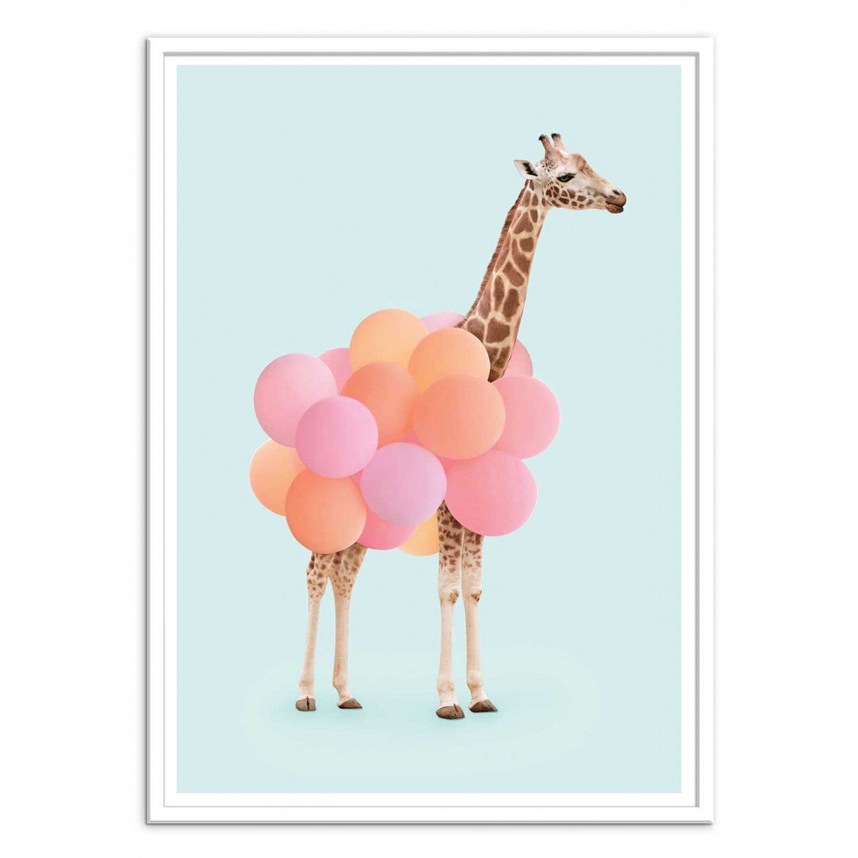 Art-Poster - Giraffe Balloon - Paul Fuentes - 50 x 70 cm - 3