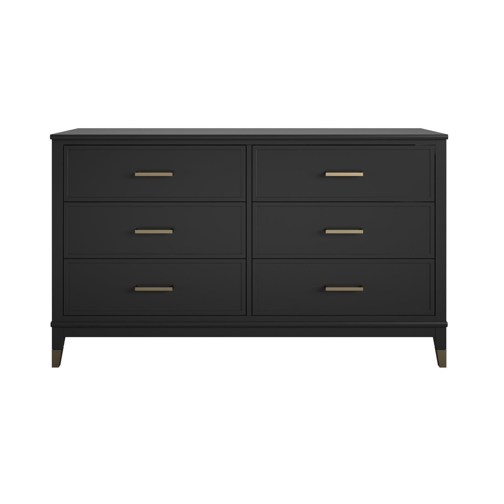 Westerleigh | Commode à 6 tiroirs en MDF noir | Leroy Merlin