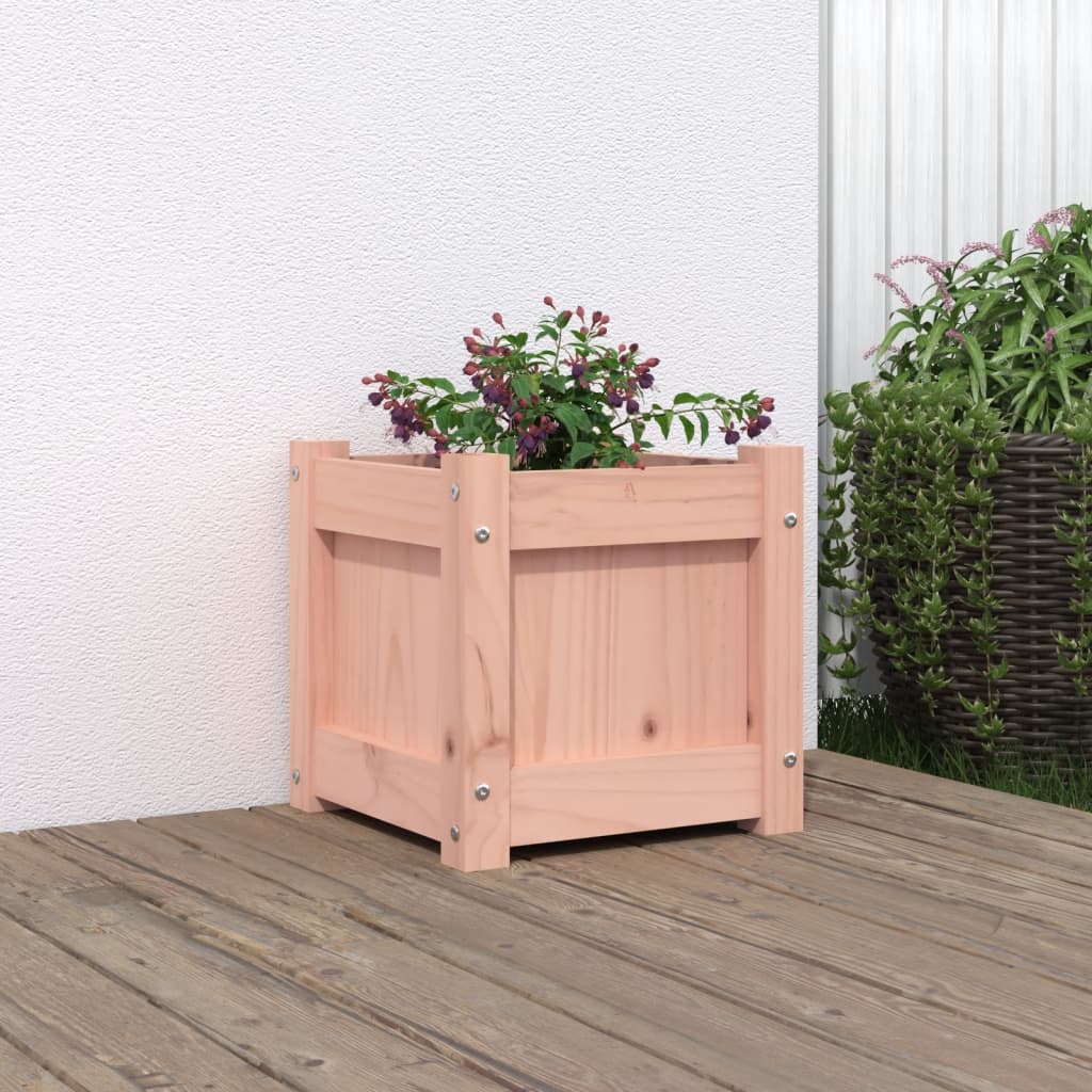 Jardinière, Bac à fleurs, Pot de fleurs 31x31x31 cm bois massif de douglas n1705l - 2