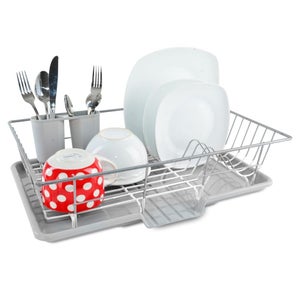 CHAMEEN Mensola Filtrante Per Lavandino, Scolapasta In Plastica Per Cucina, Scaffale Regolabile Da 36 A 49 Cm