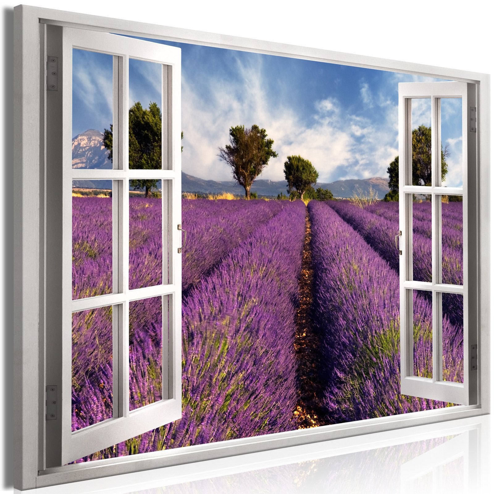 Tableau Champ de Lavande (1 Partie) Large - 90 x 60 cm | Leroy Merlin