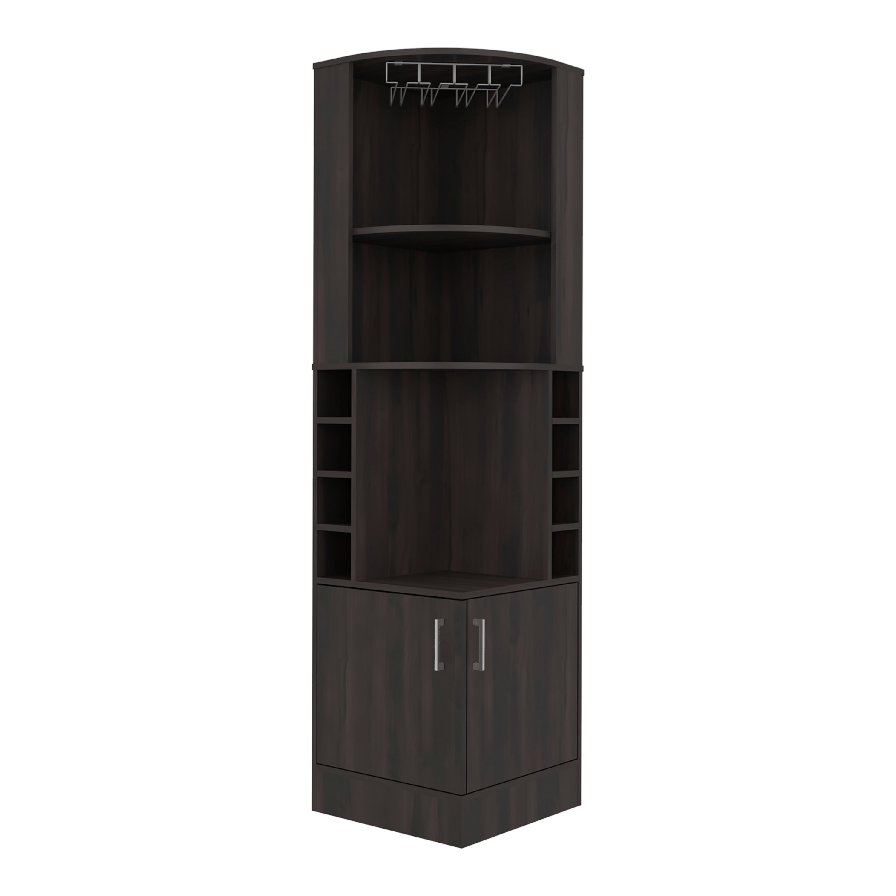 Meuble bar d'angle Kava Beijing de 181 cm avec casier à bouteilles ...