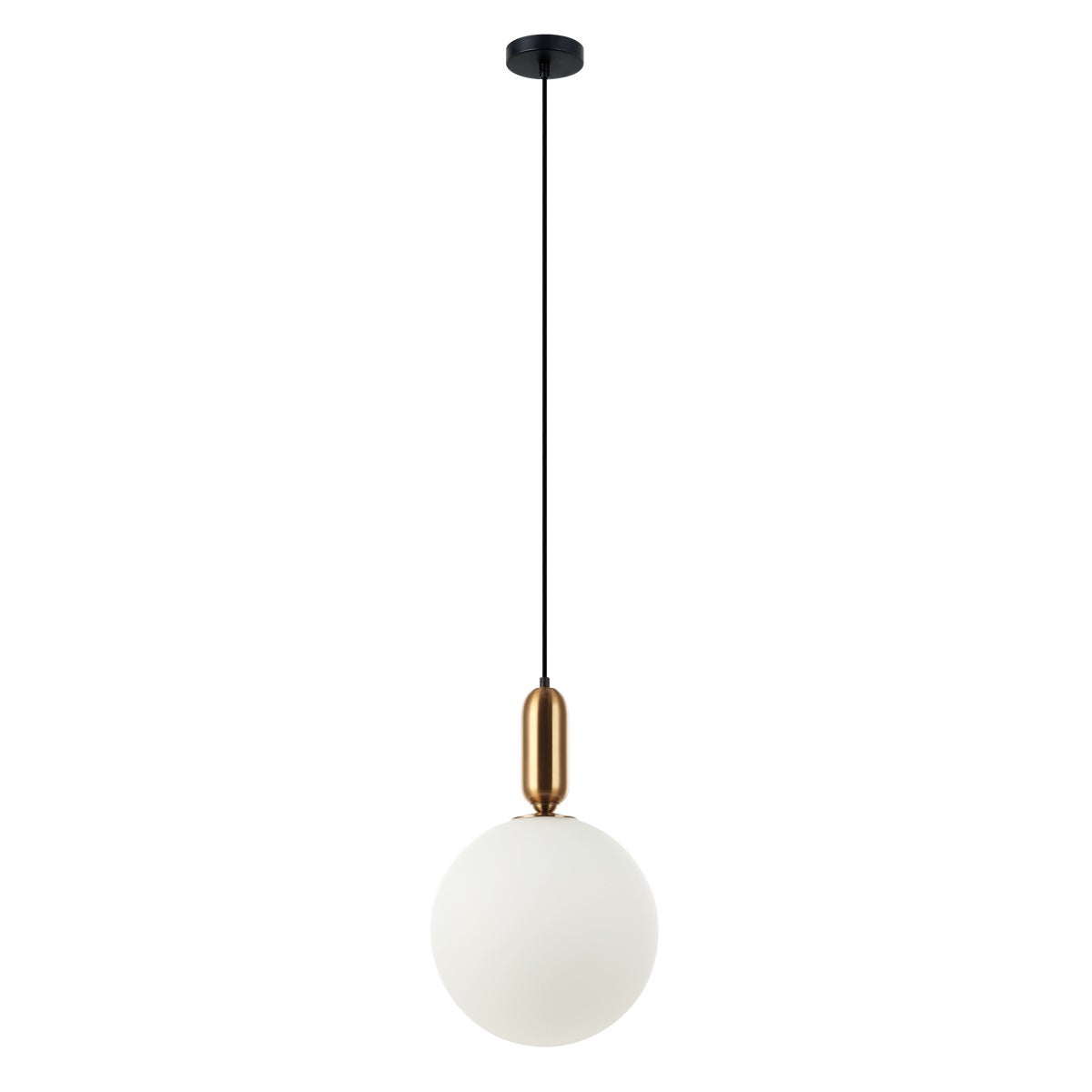 Lampa wisząca detal antycznego brązu Aldeva brąz antyczny 1xE27x40W szkło wym:126x30x30cm IP20 Italux