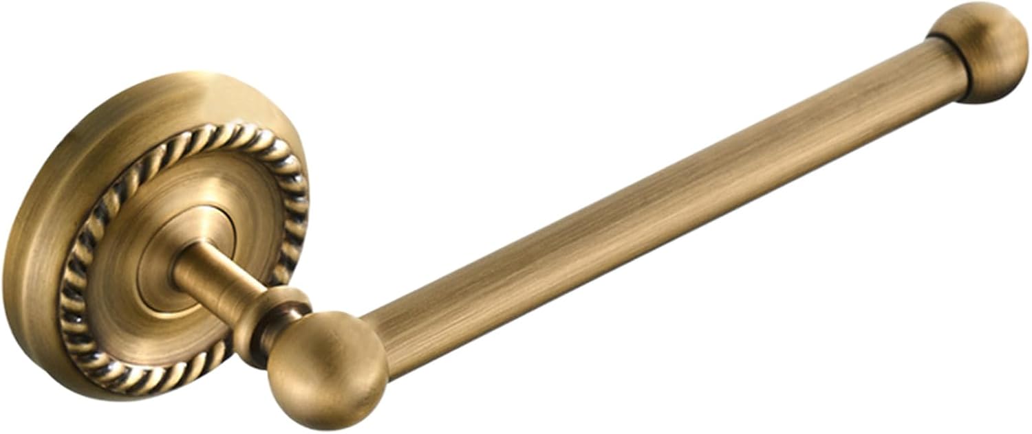 Antyczny brązowy uchwyt ścienny na papier toaletowy do łazienki