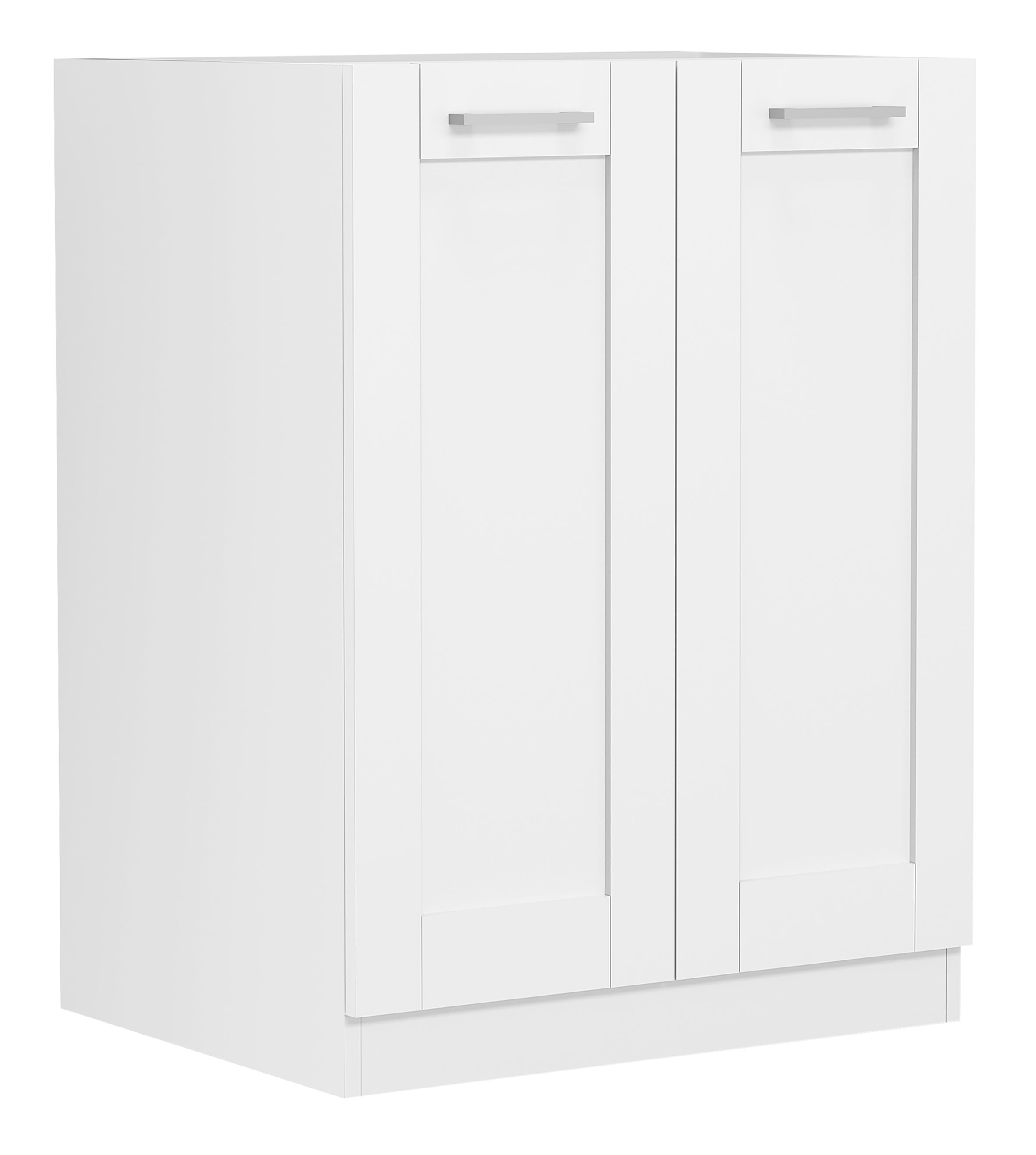 VCM Meble kuchenne niższa szafka Colura Biały H. 82 x B. 60 x T. 46 cm
