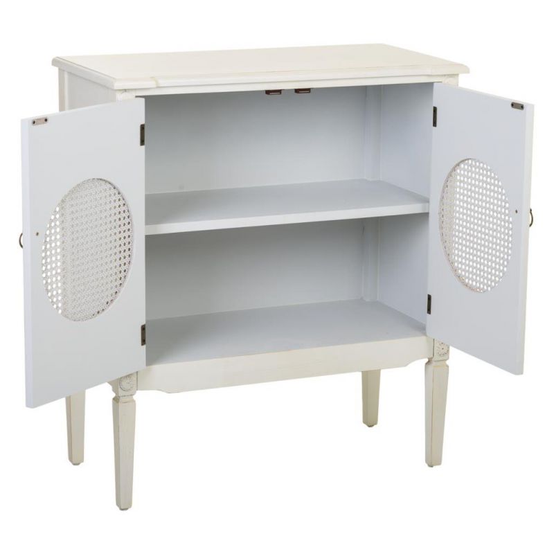 Console en bois avec grillages blancs 80x38x90h - 9