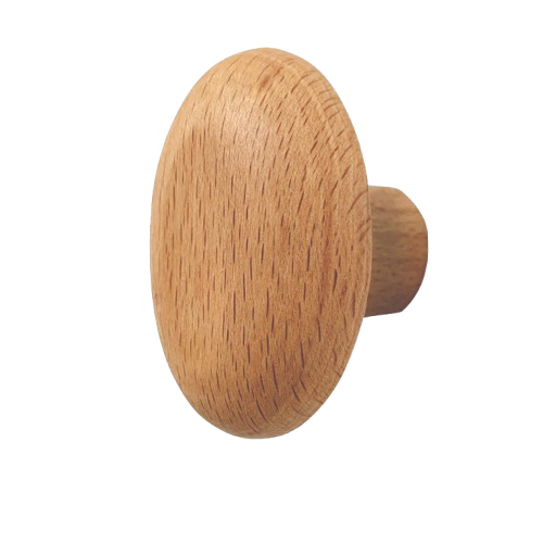 Crochets muraux en bois, 4 pièces, patères robustes en bois naturel, cintres muraux décoratifs en forme de galet pour serviettes et sacs - 7