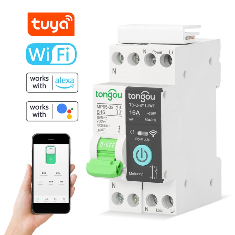 Disjoncteur miniature intelligent WiFi 16 A Contrôle à distance via — free download