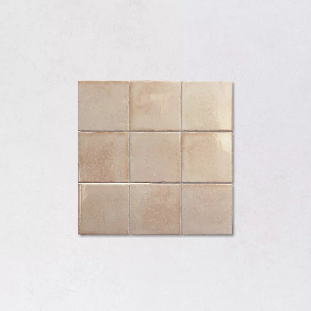 6m² Carrelage Mural Effet Zellige Beige Rosé Brillant BOHEMIAN 10x10 cm ...