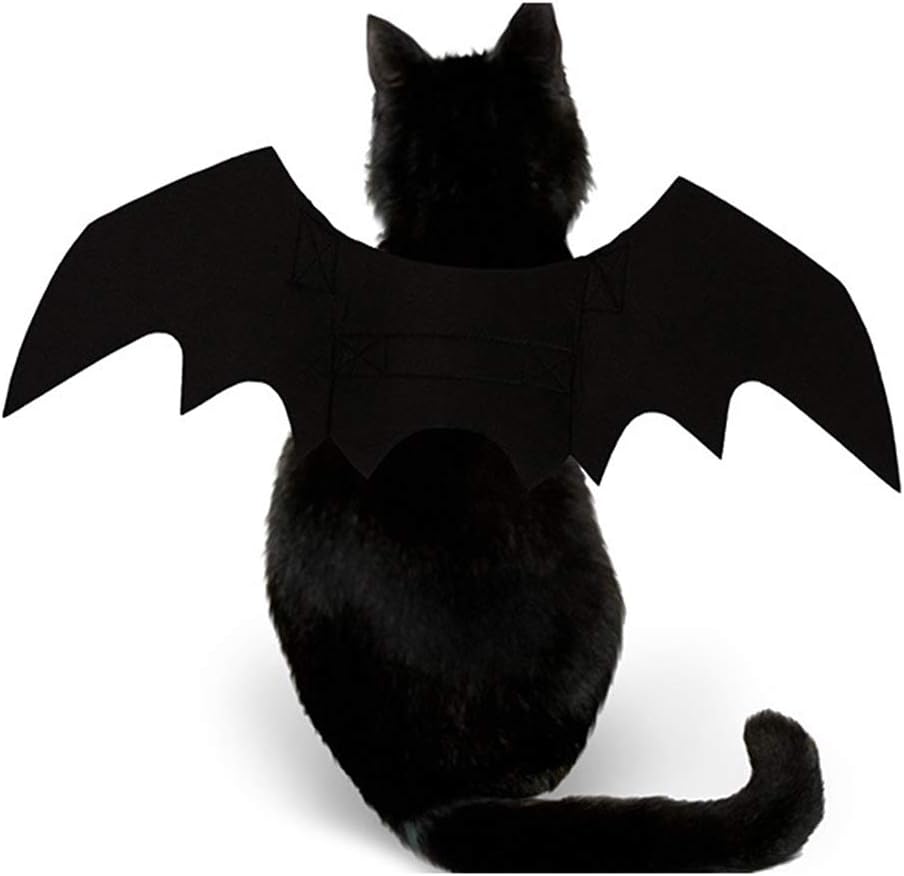 Ailes De Chauve-souris Pour Chien Ou Chat - Costume D'Halloween Léger En Feutre, Tailles S/M/L - 5