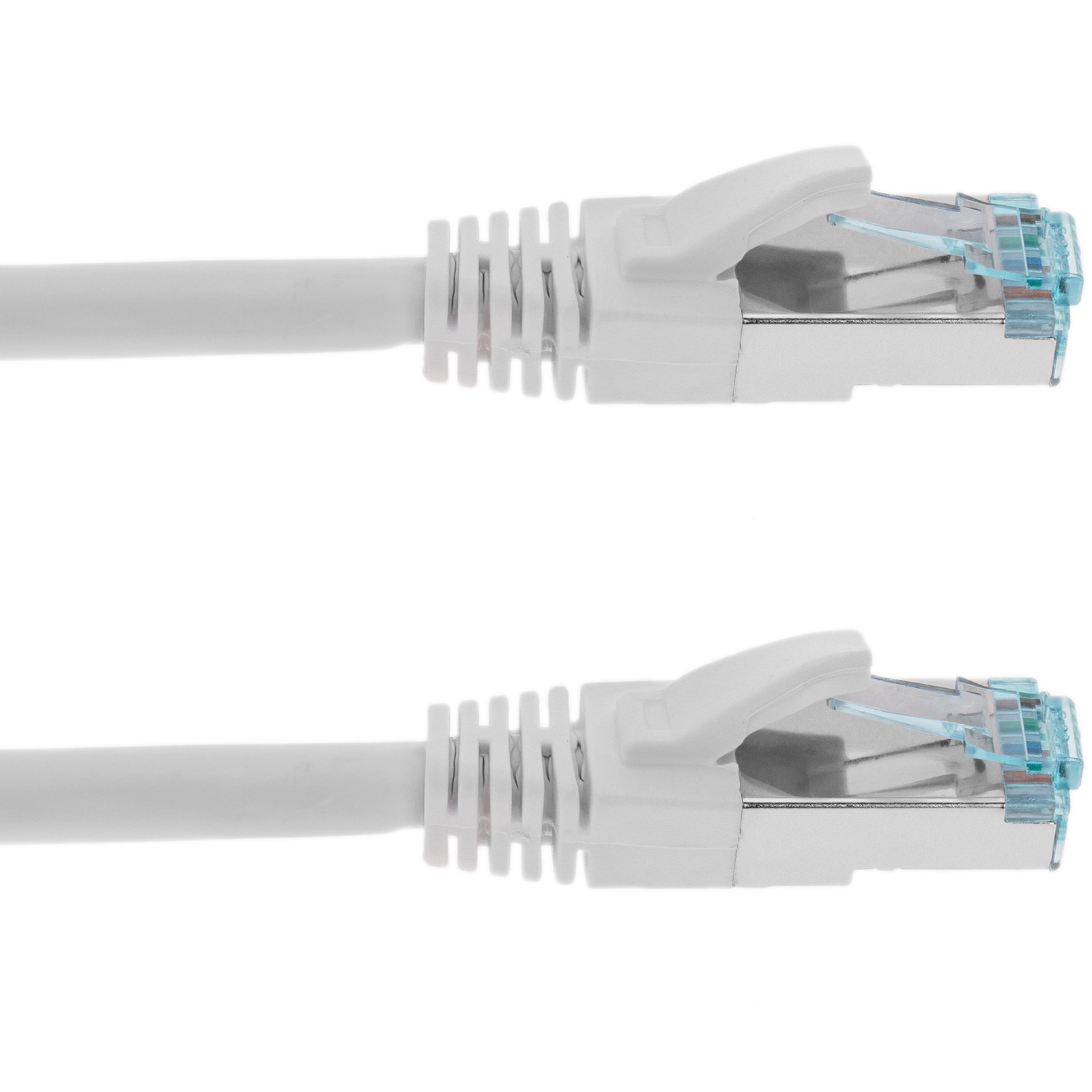 Câble réseau Ethernet SSTP Cat.7 blanc 1 m - 4