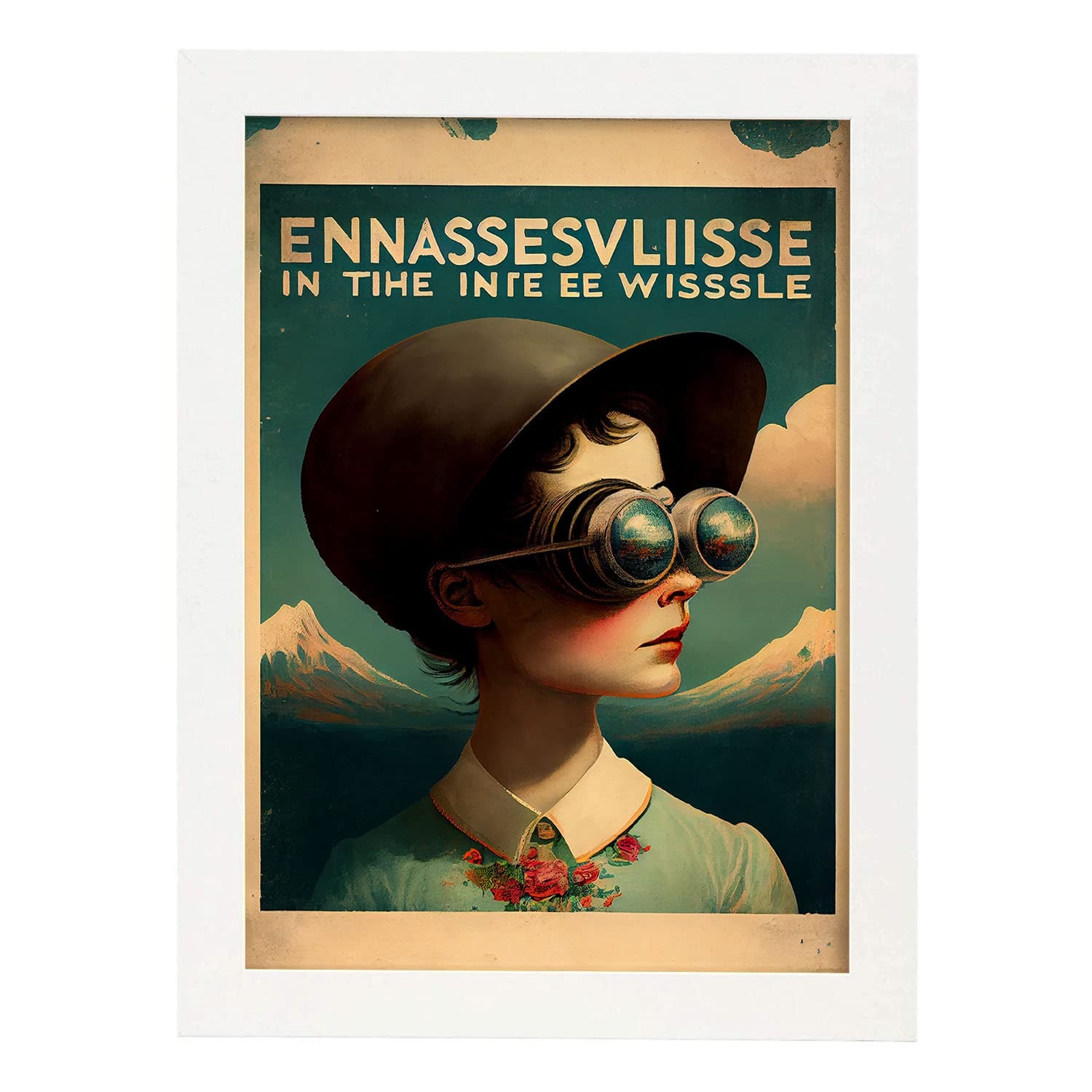 Pois Affiche De Surréalisme Cinématographique. Illustrations Et Impressions De Dessins Animes Abstraits Pour Decoration Interieure A4 Sans Cadre 87647810