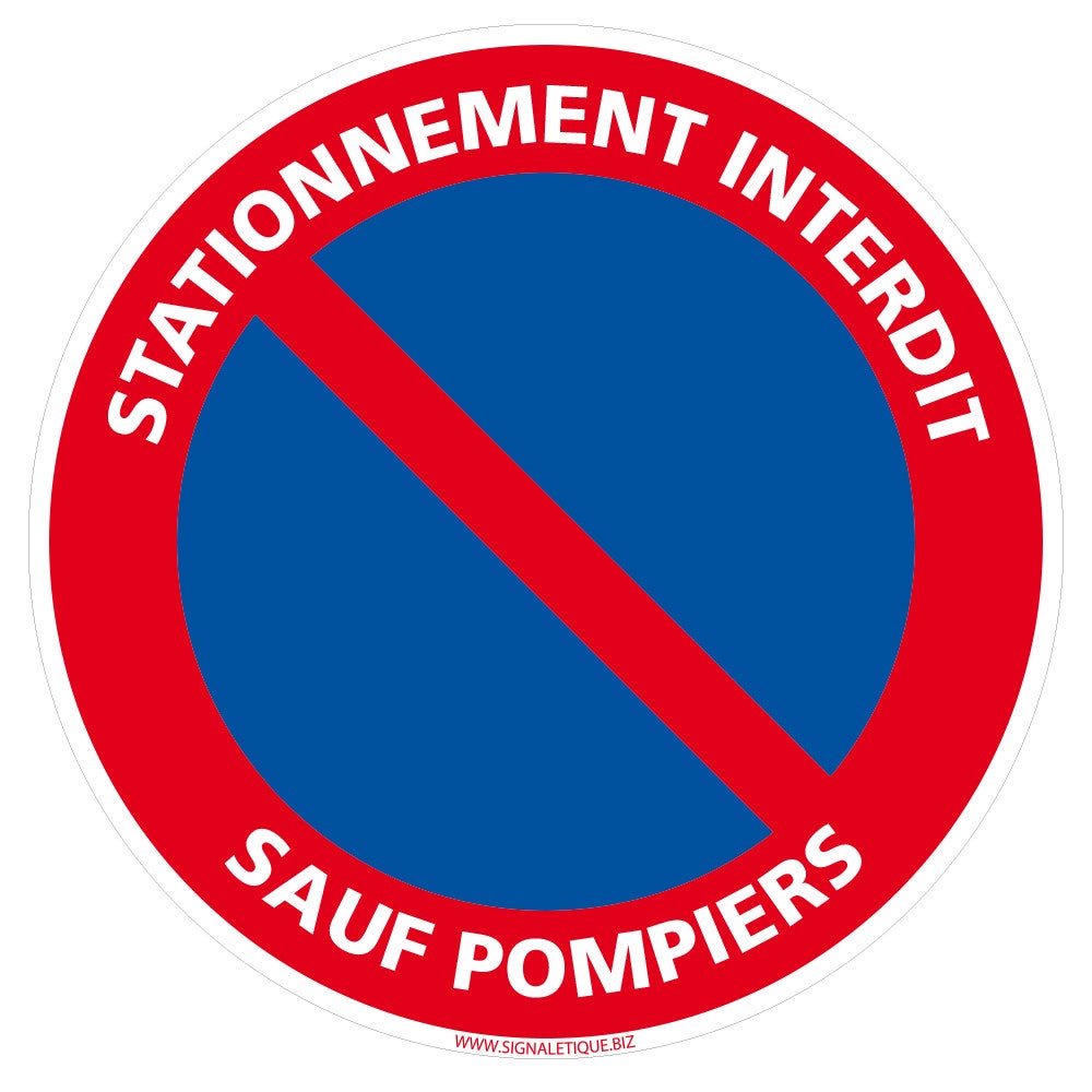 Panneau Signalétique 'STATIONNEMENT INTERDIT' En PVC/ABS Traité Anti-UV - Fabriqué En France