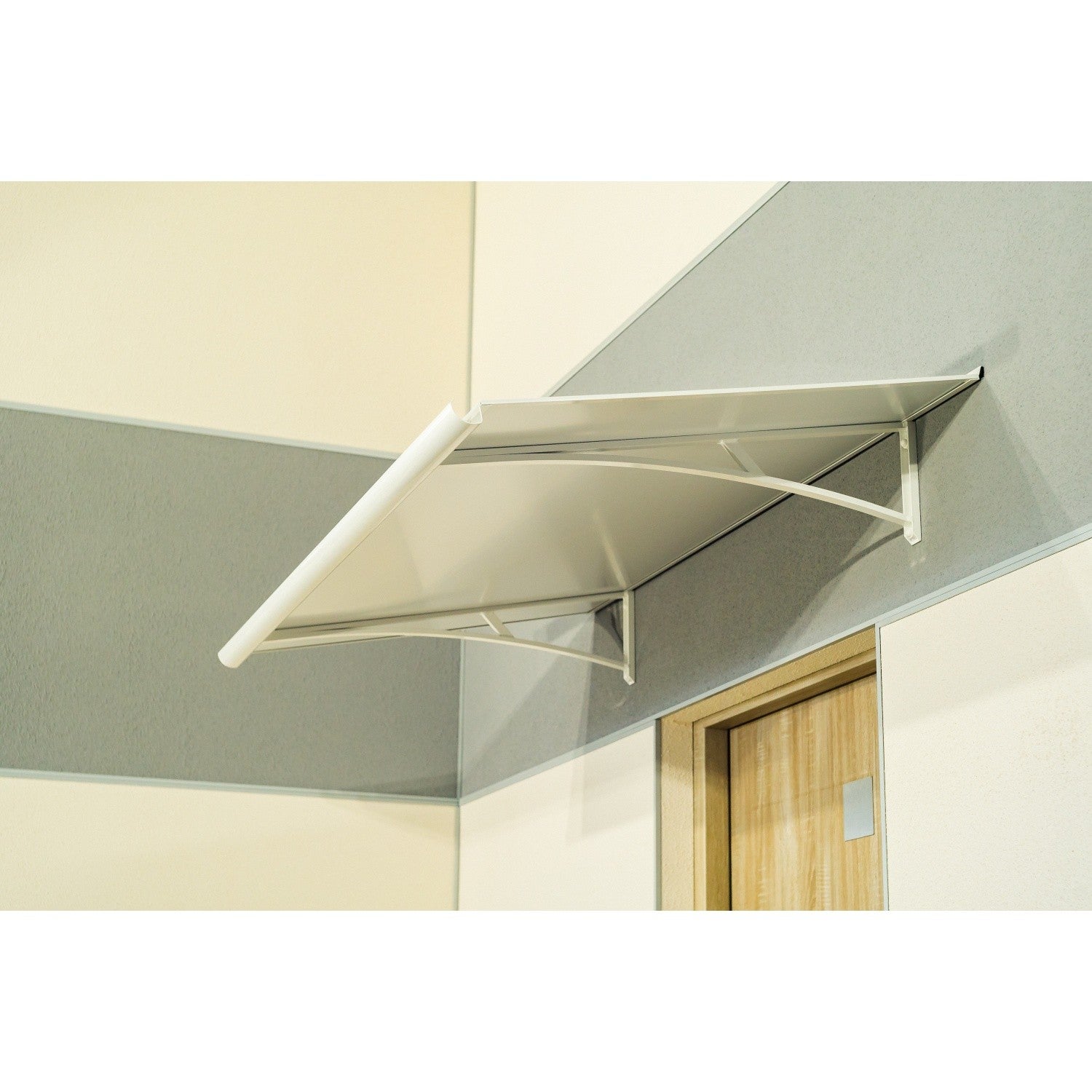 ARCTOM Zadaszenie, daszek Vilgo 150x83,5, kolor biały RAL9016, płyta kompozytowa Al PE AL