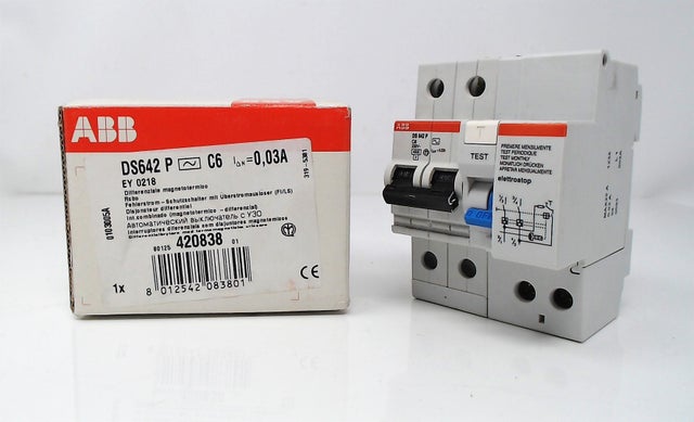 Abb ds642 p c6 differenziale magnetotermico 30ma 4m 4 ,5ka ey 021 8