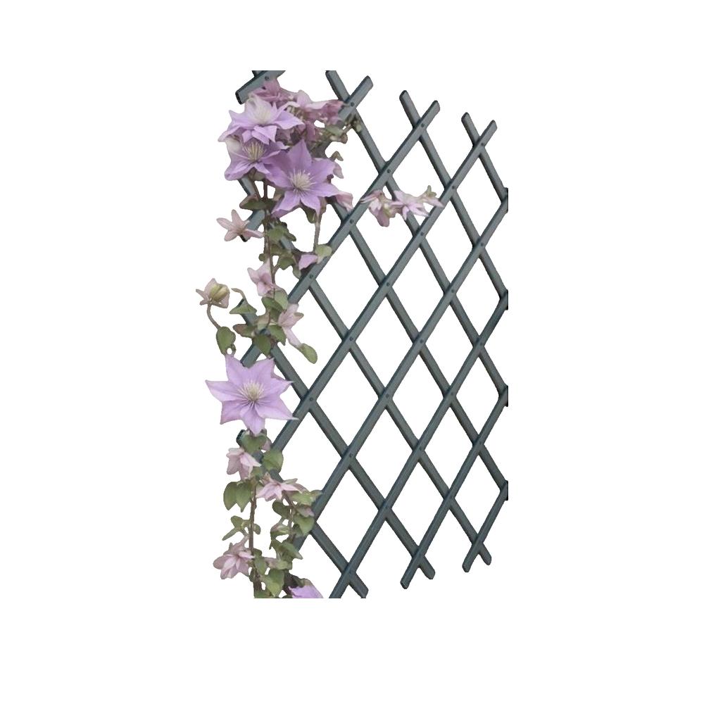 Traliccio da Giardino 50x150 cm in PVC Antracite Nature - 3