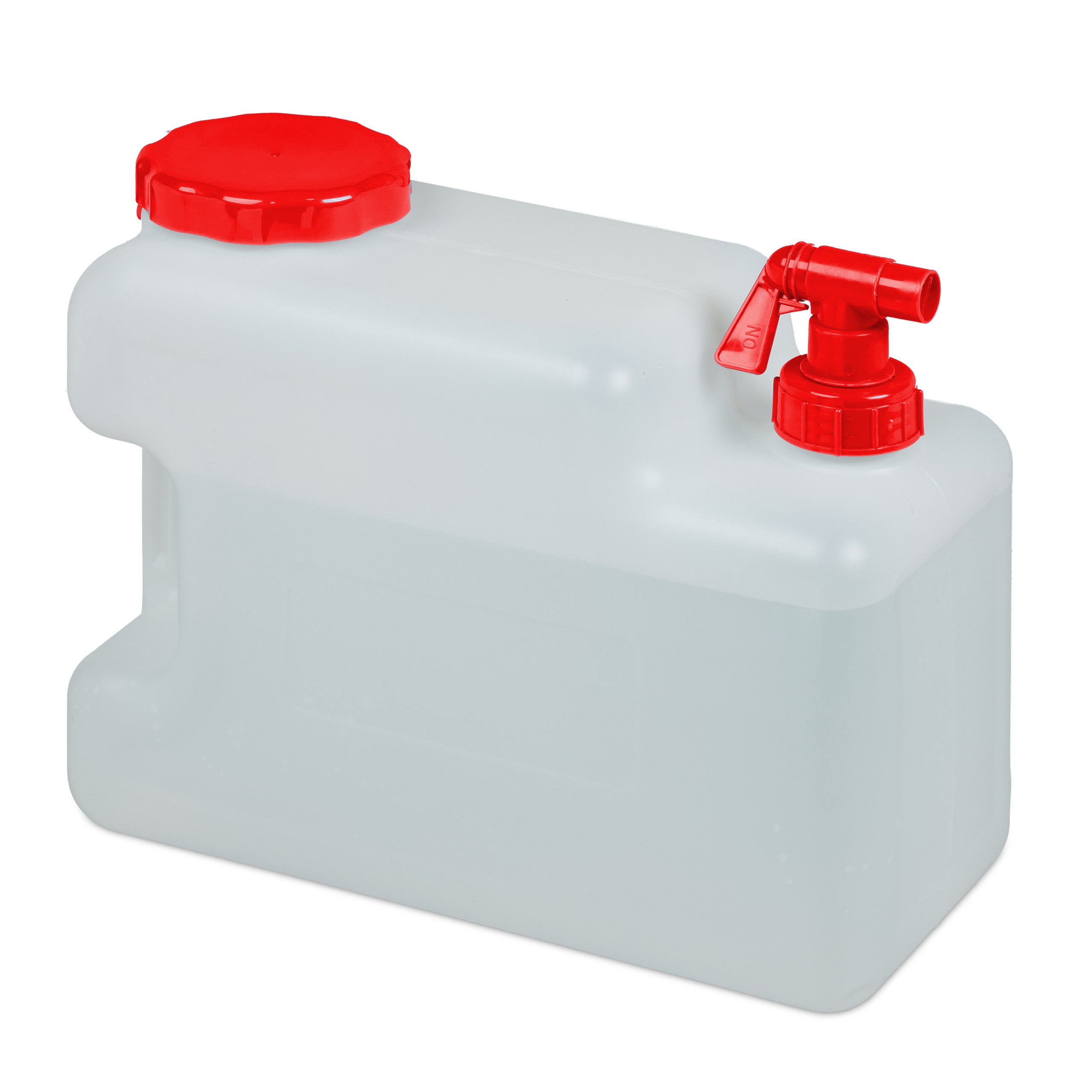 Serbatoio Acqua 500 Litri Relaxdays Tanica Con Rubinetto, Coperchio A Vite Del Contenitore, Per Acqua Potabile, 10 L Senza Bpa Rosso Bianco 84642867 Tanica Benzina - Foto 3