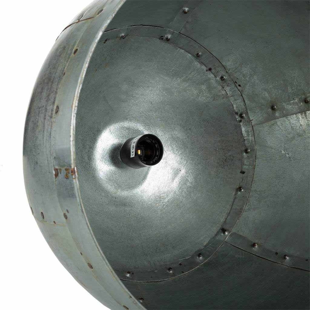 Lustre en métal argenté 41x41x36h - 3