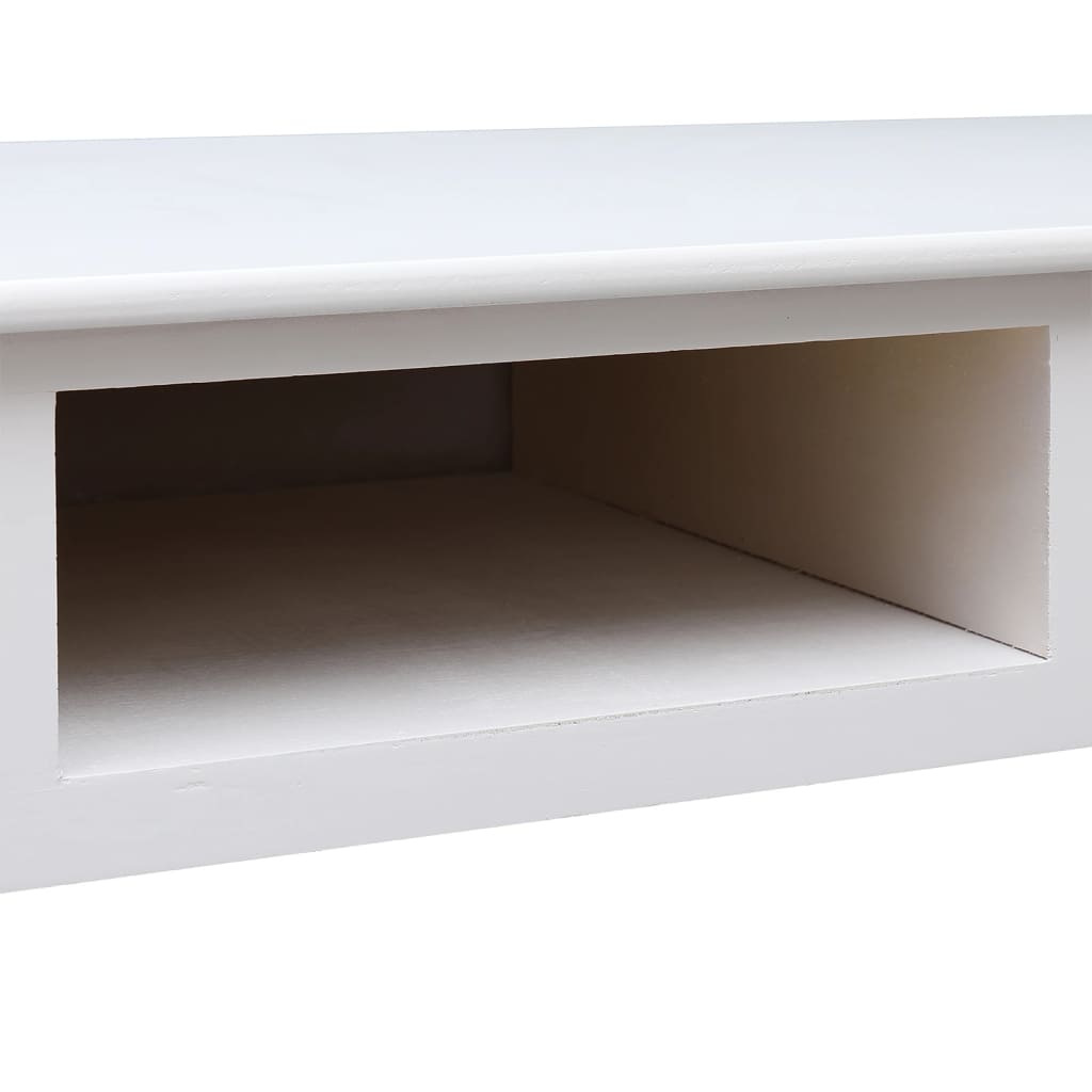 Buffet Blanc 108x45x76 cm Bois de Paulownia massif - 7