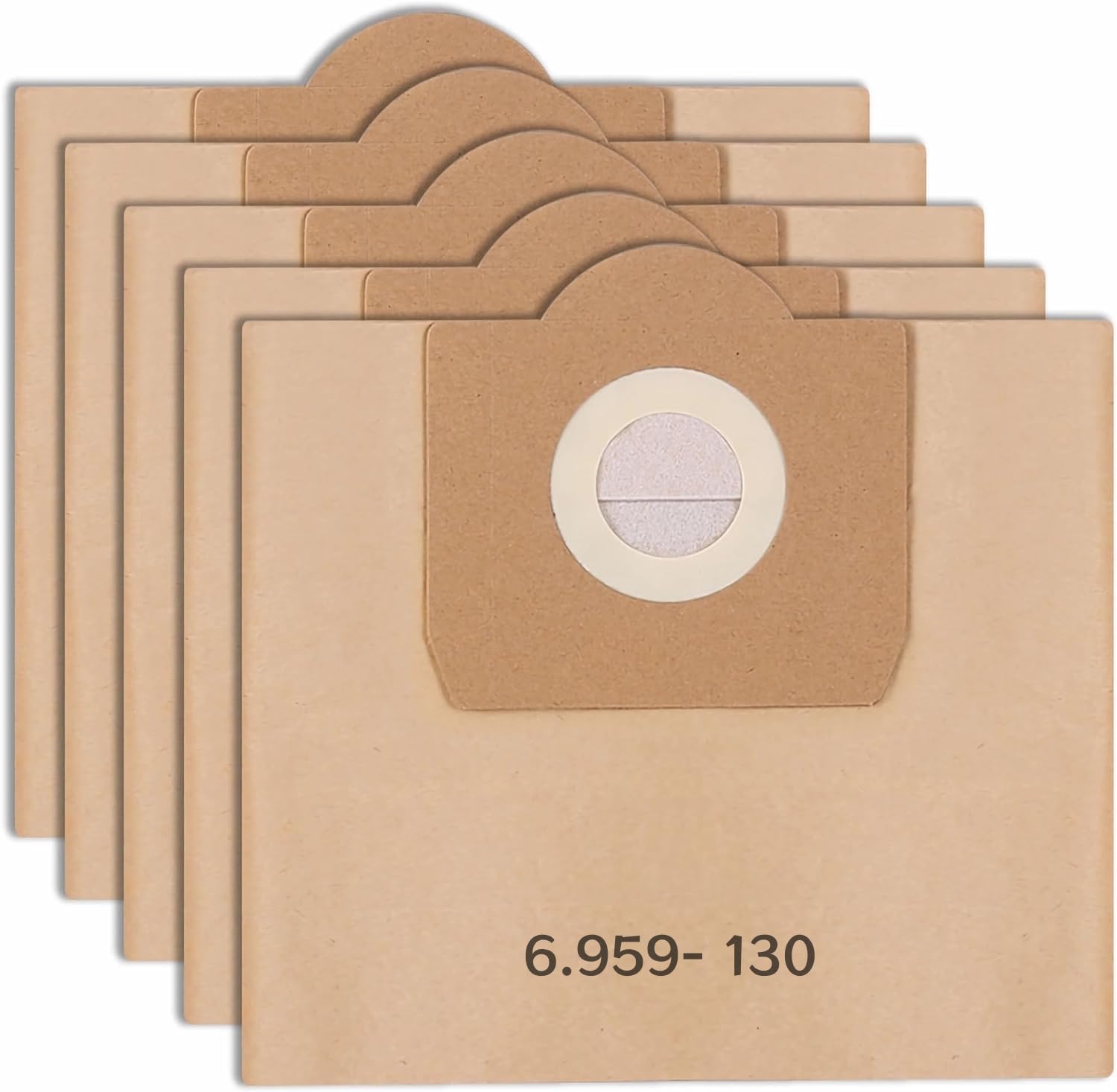 Lot De 5 Sacs D'aspirateur Compatibles Kärcher 6.959-130 - Pour Modèles Swirl E20, K222, Etc.