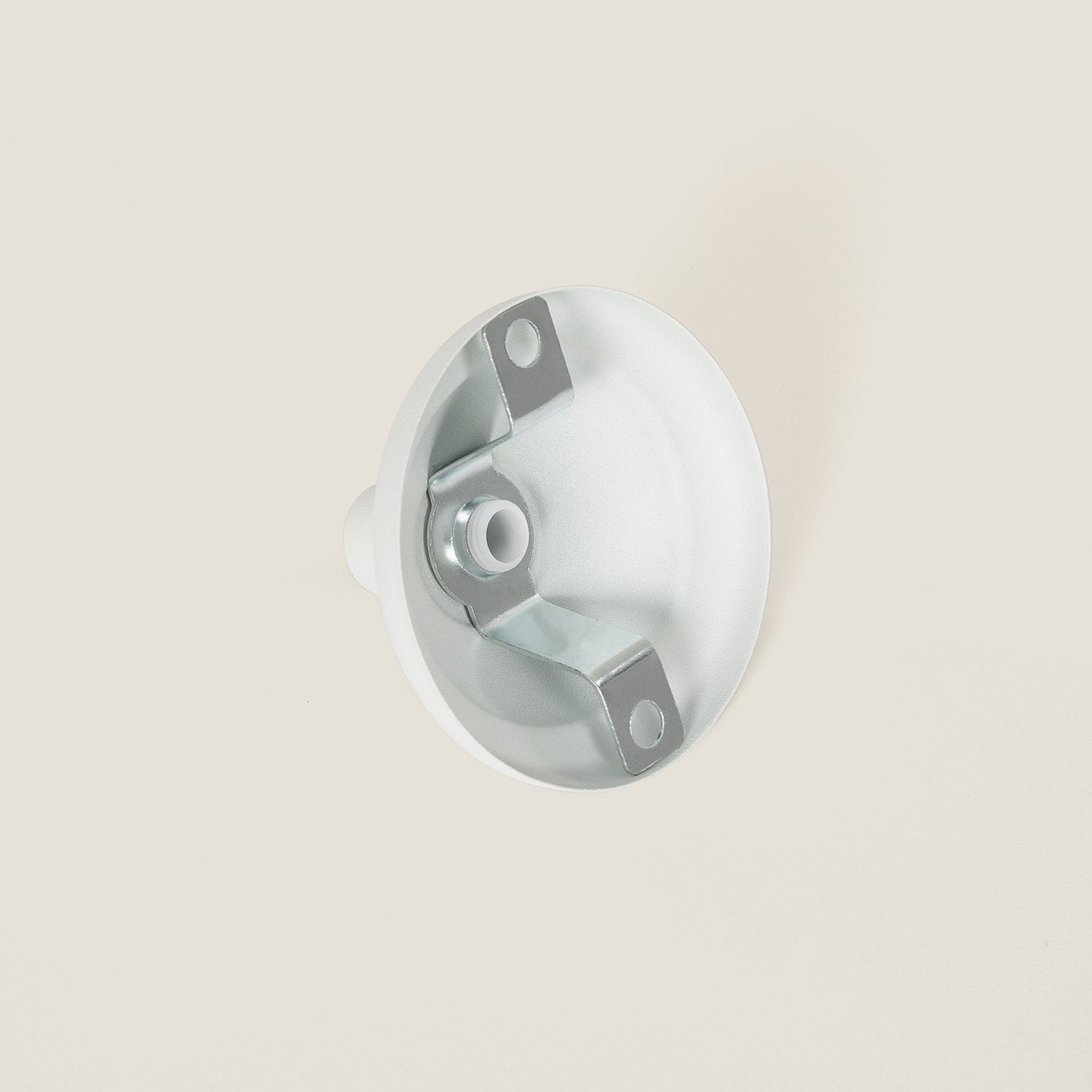 Rosace Métallique Design, Blanc - 2